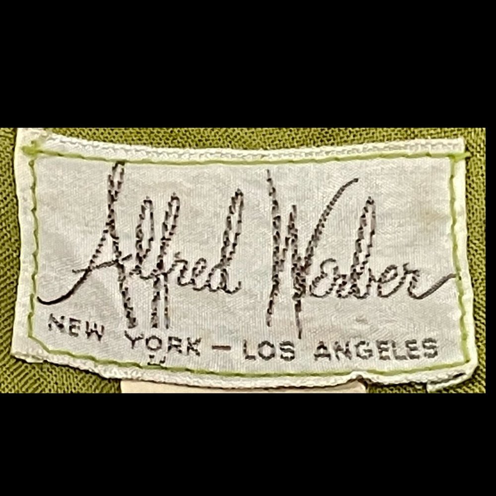 ▪️VTG▪️ALFRED WERBER▪️ILGWU▪️1960's 1970's Floral Lace Overlay Cotton Midi Dress - Picture 6 of 8